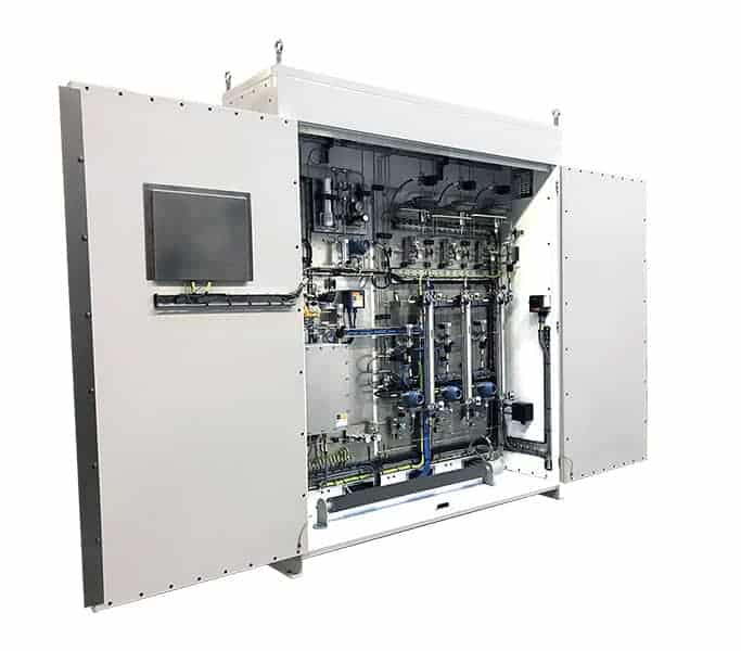 ASaP LNG Sampler - LNG Sampling System doors open