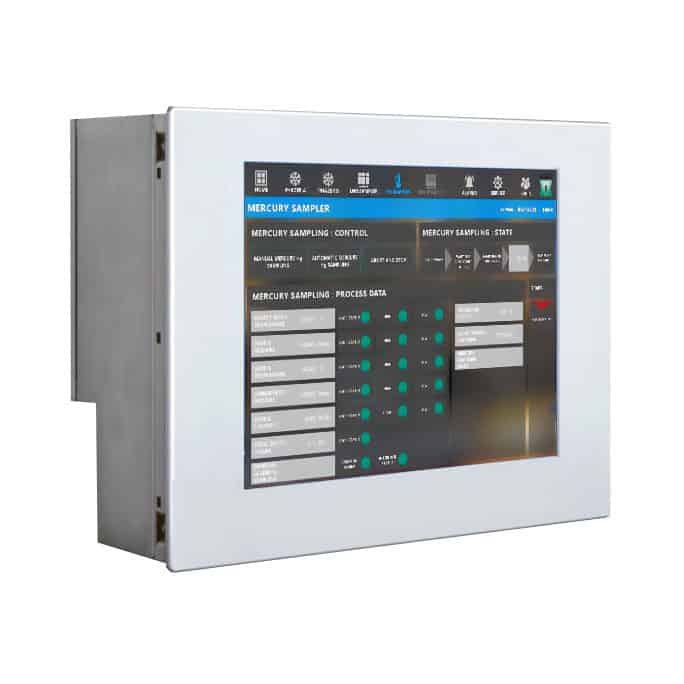 Integrated Mercury sampling HMI with intuitive user software