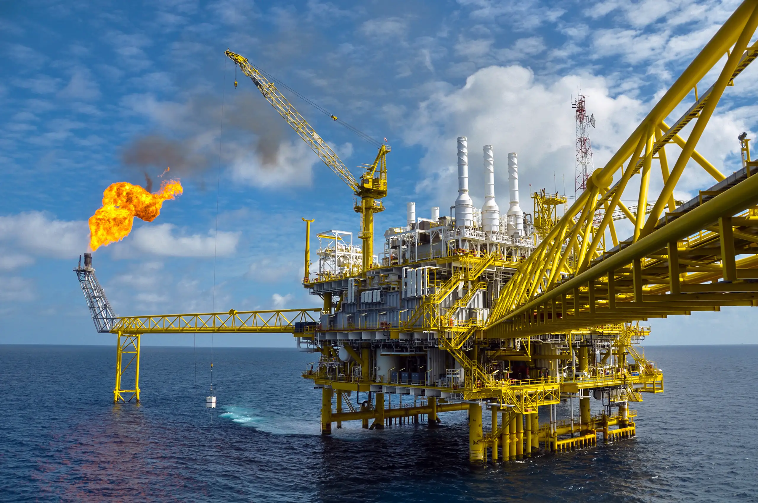 Flare fire drilling platform - Flare Gas Probe - Sample take-off and extreme sample conditions